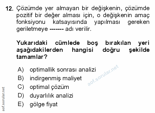 Soru 12