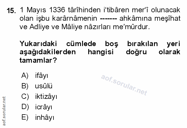 Soru 15