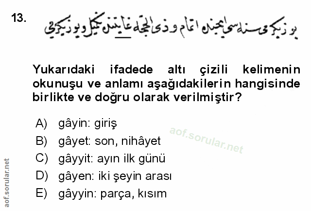 Soru 13