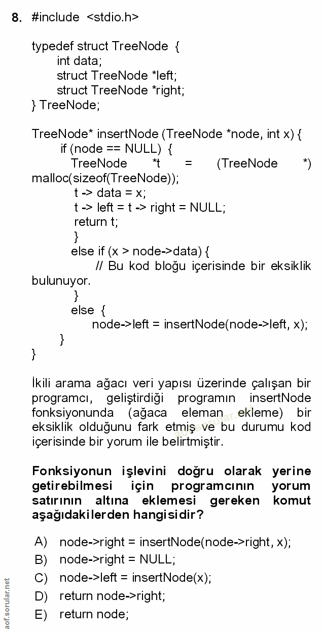 Soru 8