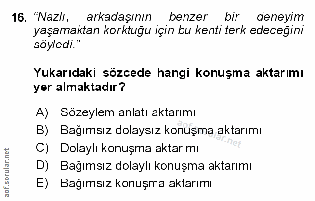 Soru 16