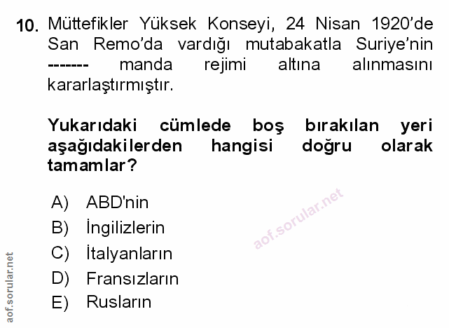 Soru 10