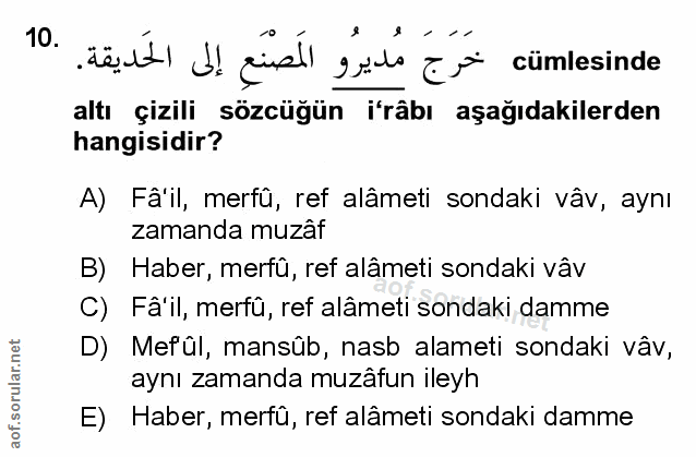 Soru 10