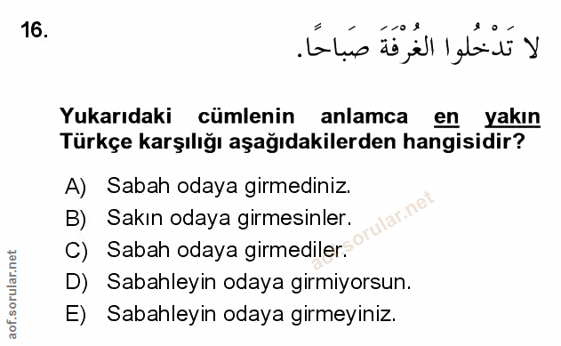 Soru 16