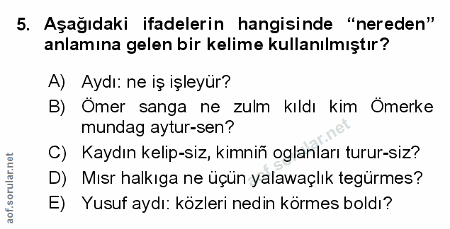 Soru 5