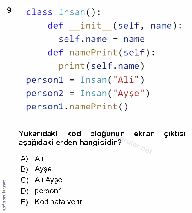 Soru 9