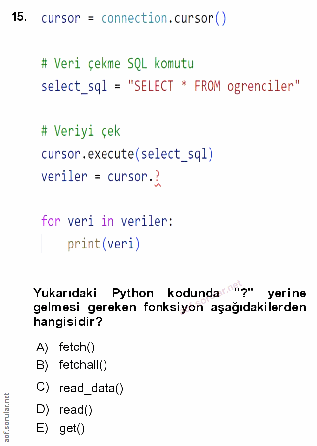 Soru 15