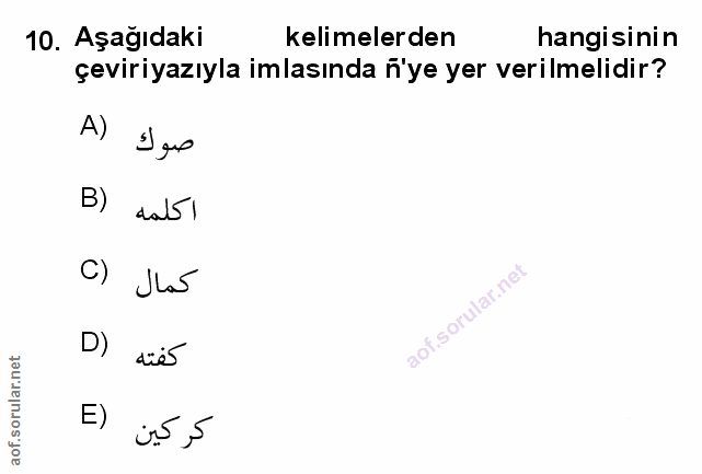 Soru 10