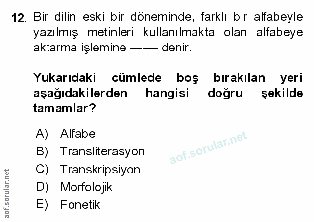 Soru 12