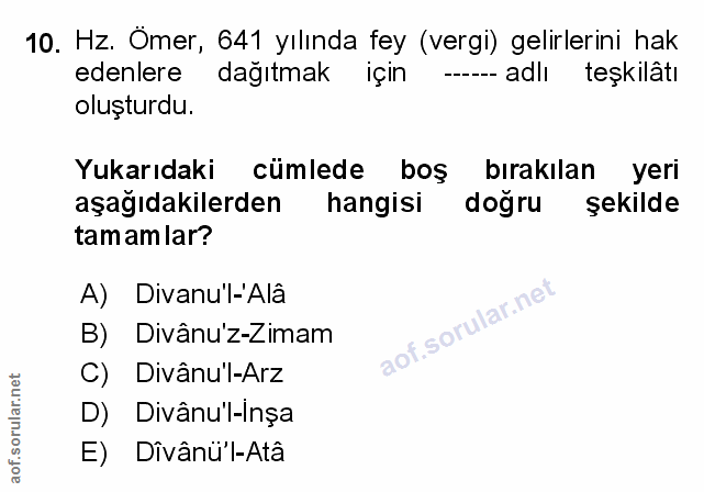 Soru 10