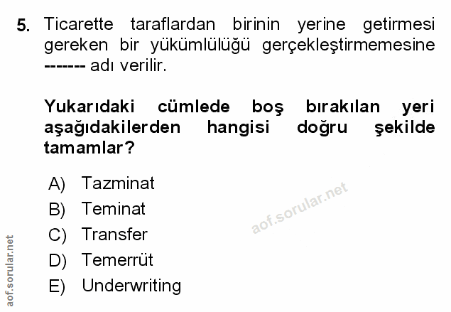 Soru 5