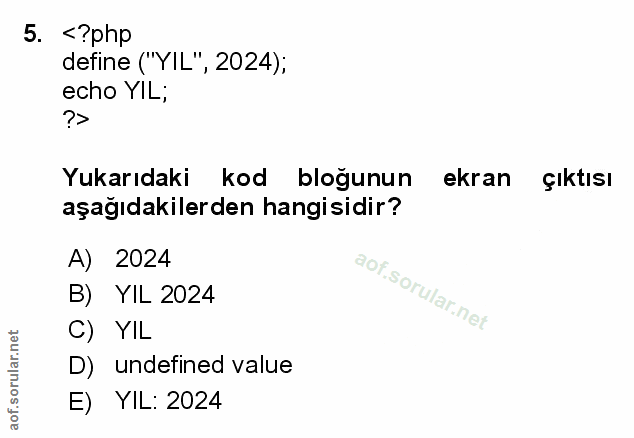 Soru 5