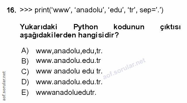 Soru 16