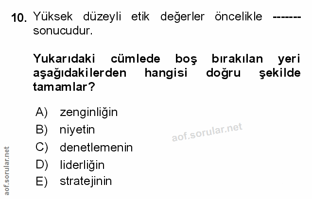 Soru 10