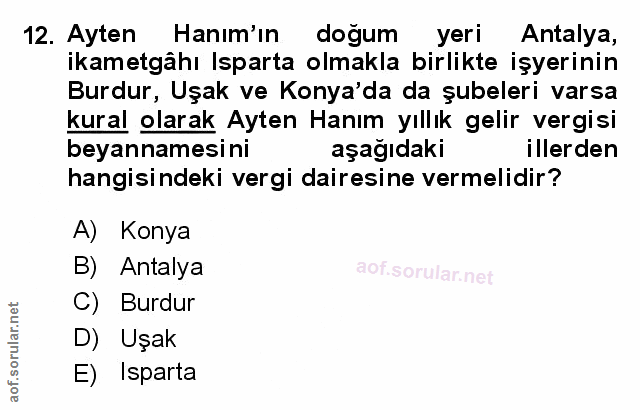 Soru 12
