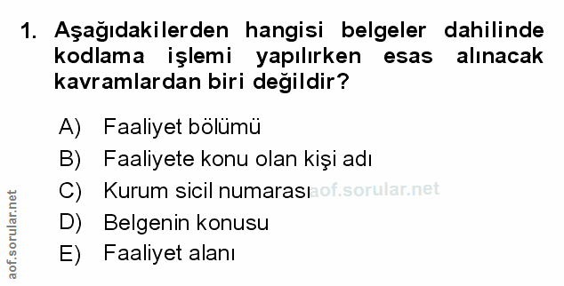 Soru 1