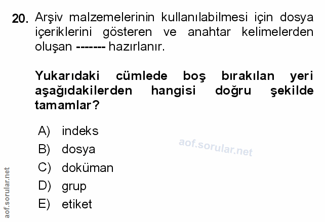 Soru 20