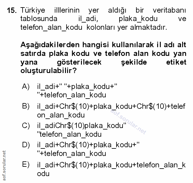 Soru 15