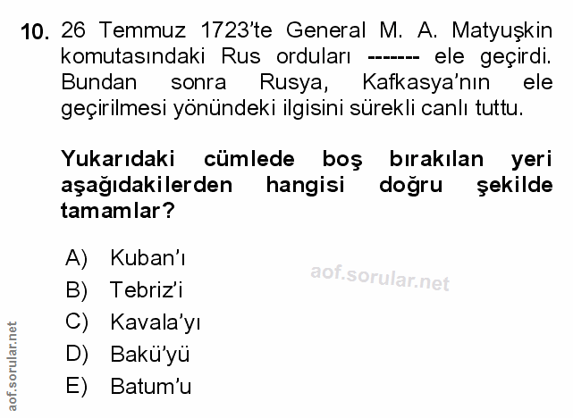 Soru 10