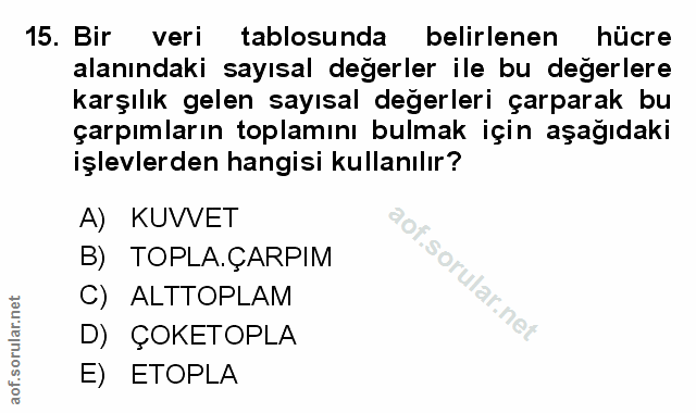 Soru 15