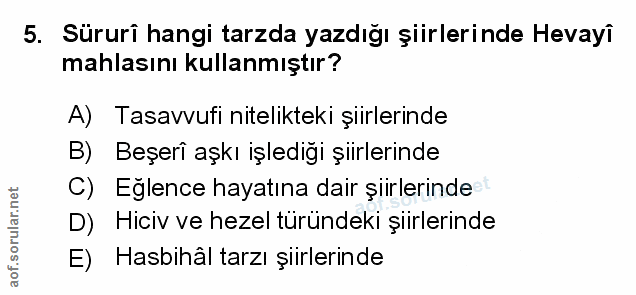 Soru 5
