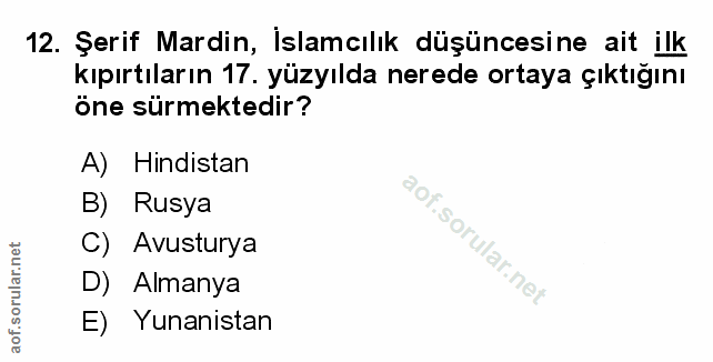 Soru 12