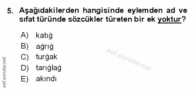 Soru 5