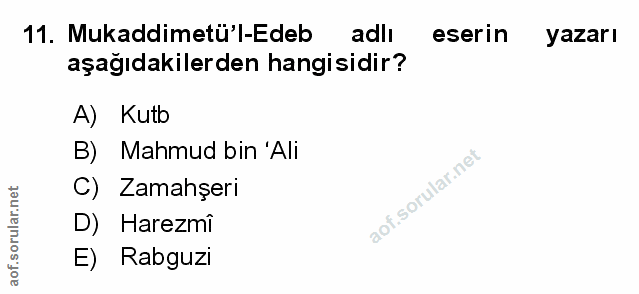 Soru 11