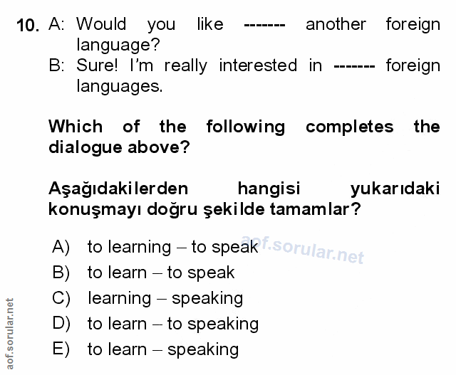 Soru 10