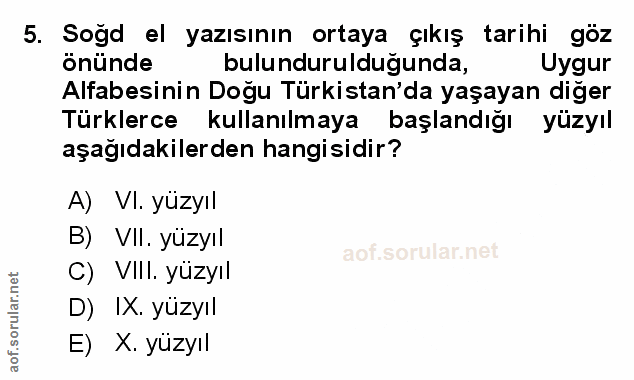 Soru 5