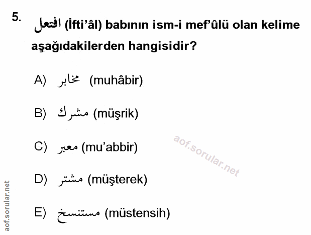 Soru 5