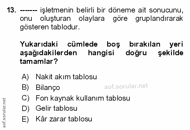 Soru 13