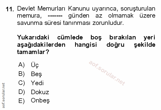 Soru 11