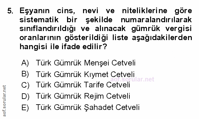 Soru 5