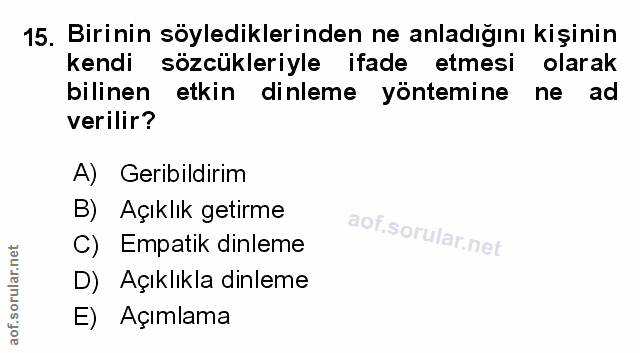 Soru 15