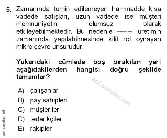 Soru 5