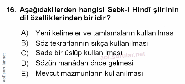 Soru 16