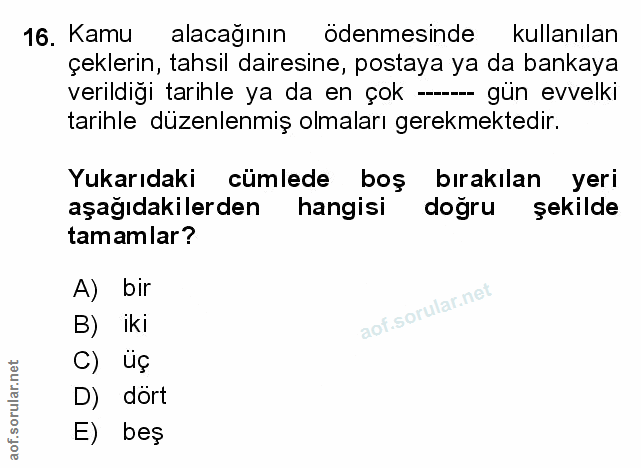Soru 16