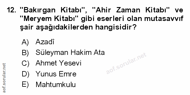 Soru 12