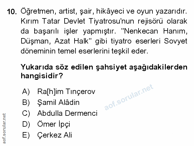 Soru 10