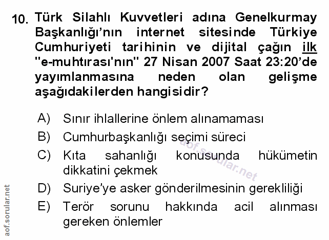 Soru 10