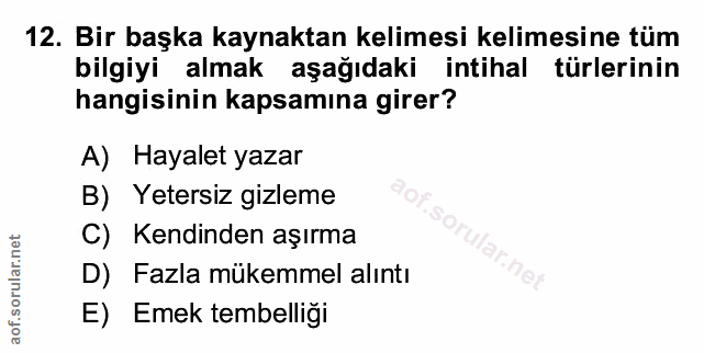 Soru 12