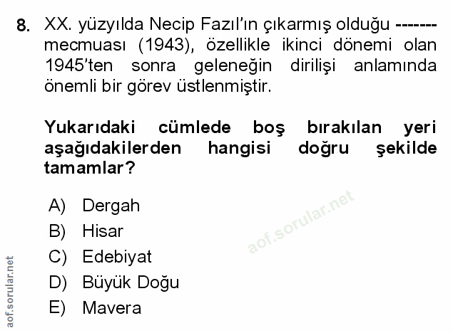 Soru 8