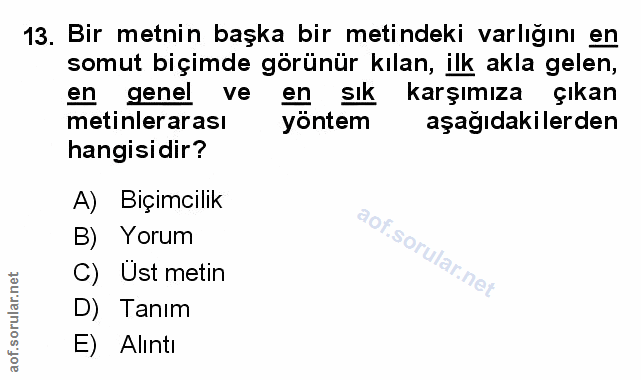 Soru 13