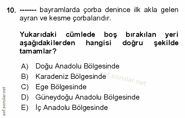Soru 10