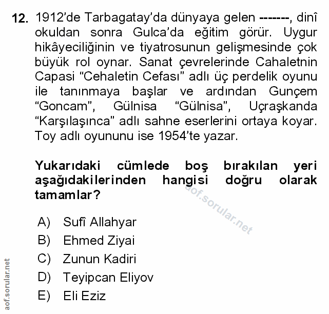 Soru 12