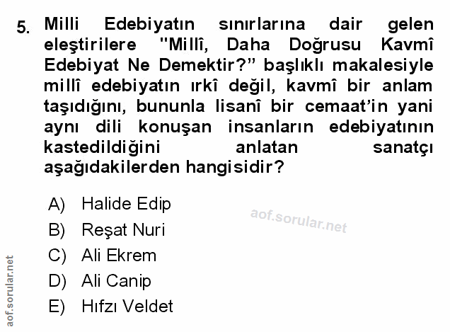 Soru 5