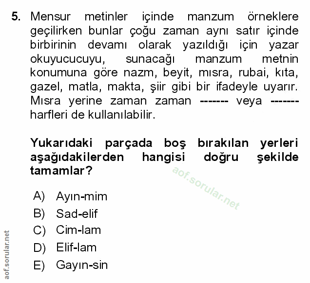 Soru 5