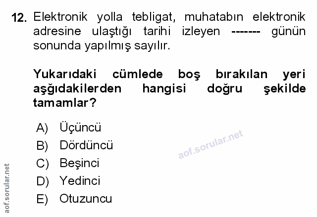 Soru 12