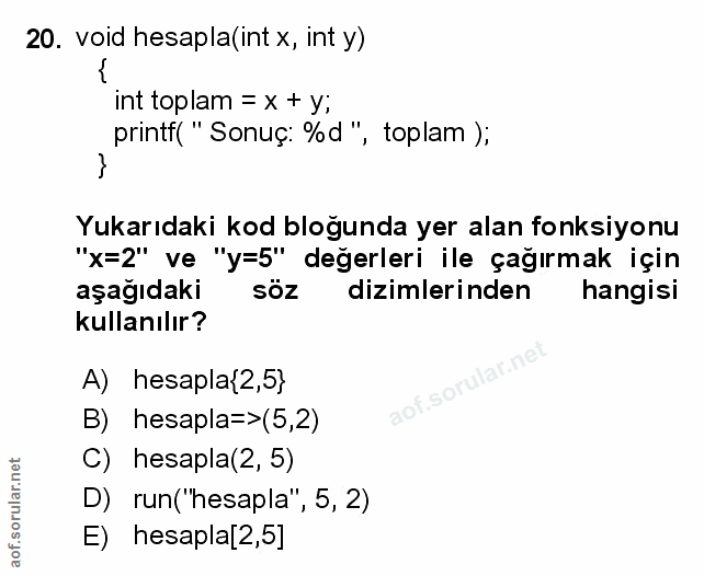 Soru 20